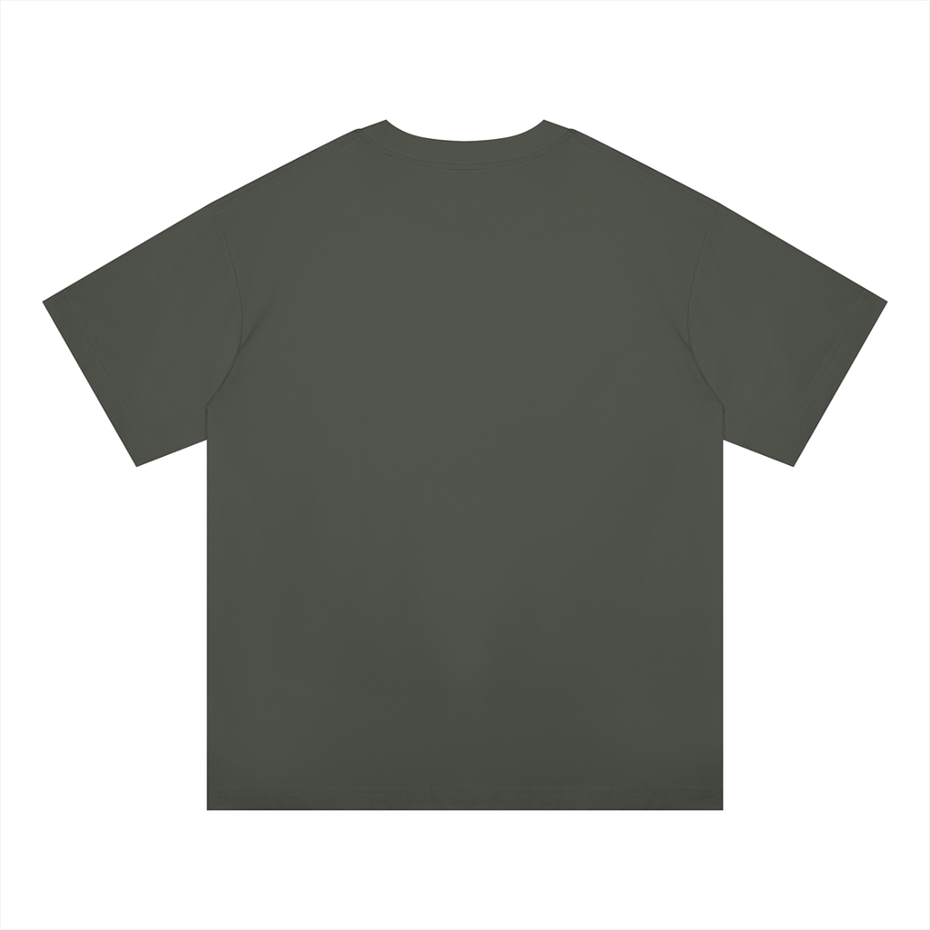 Men's Coloured Splatter Cross Oversized Drop Shoulder T-Shirt
