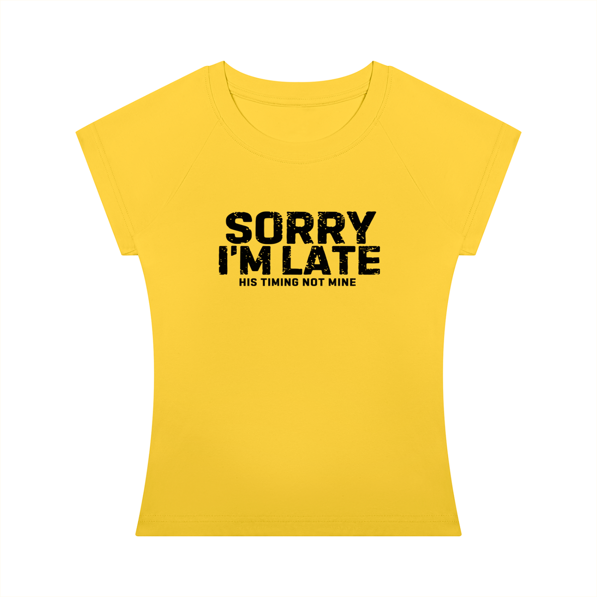Sorry I'm Late Women’s Slim Raglan T-Shirt