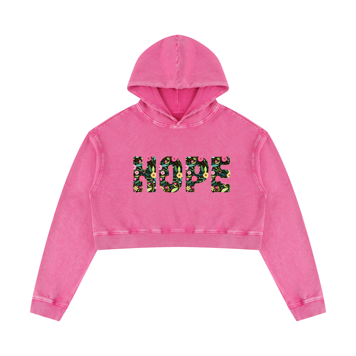 Women’s Mineral Washed Crop Hoodie