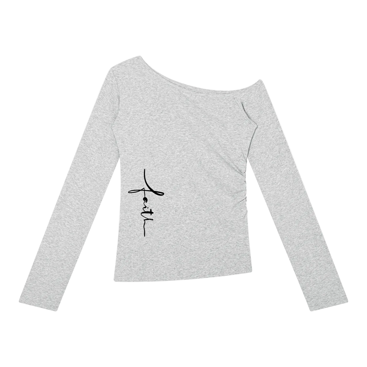 Faith Off-the-Shoulder T-Shirt