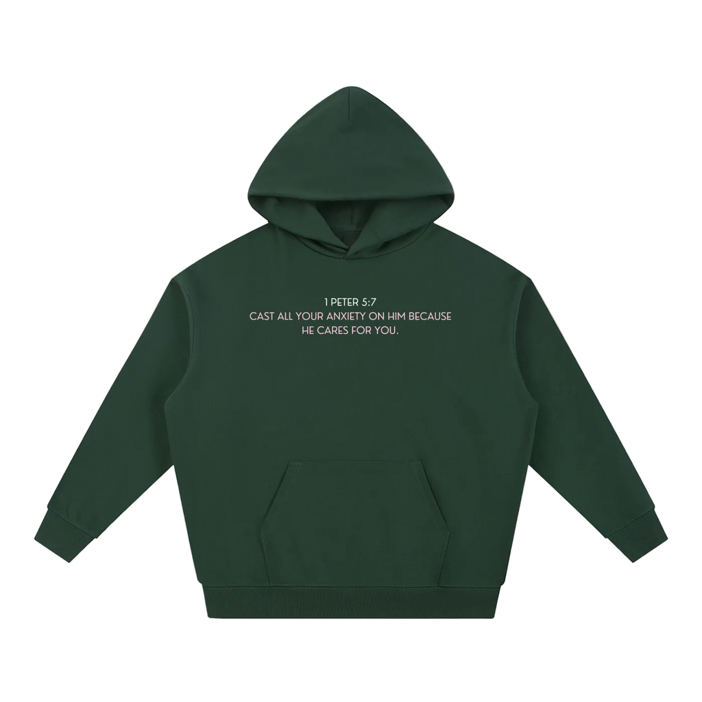 Cast Your Anxiety On Him Essential Heavyweight Hoodie