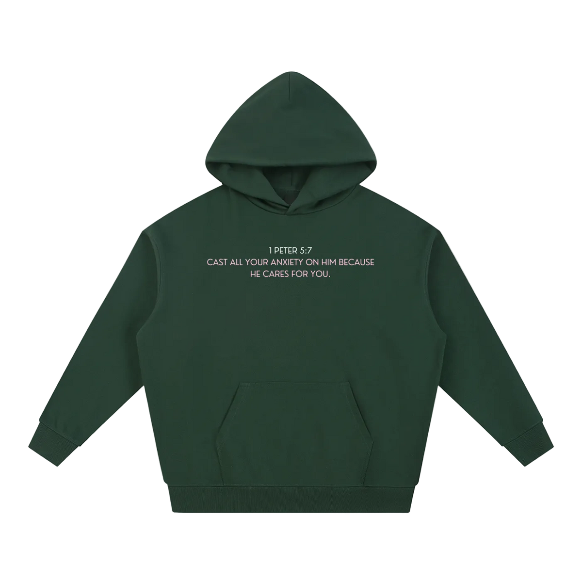 Cast Your Anxiety On Him Essential Heavyweight Hoodie
