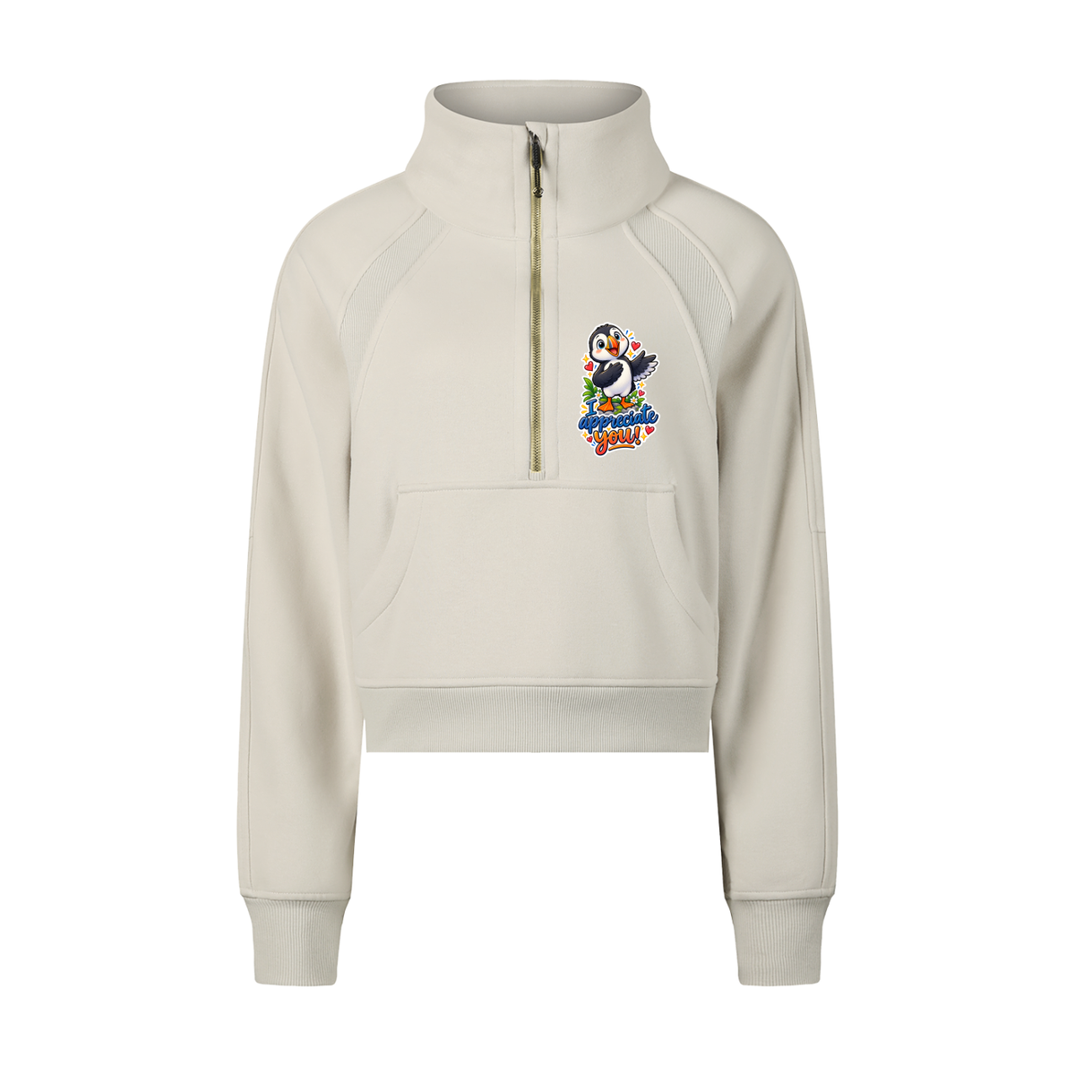 Sheryl's Puffin Half-Zip Sweatshirt