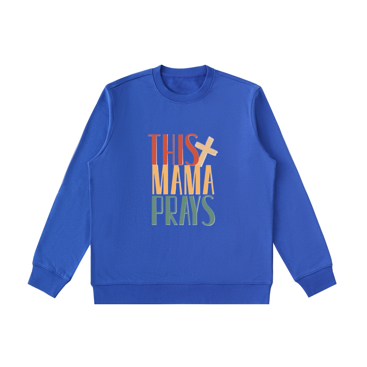 This Mama Prays Essential Heavyweight Crewneck  Sweatshirt