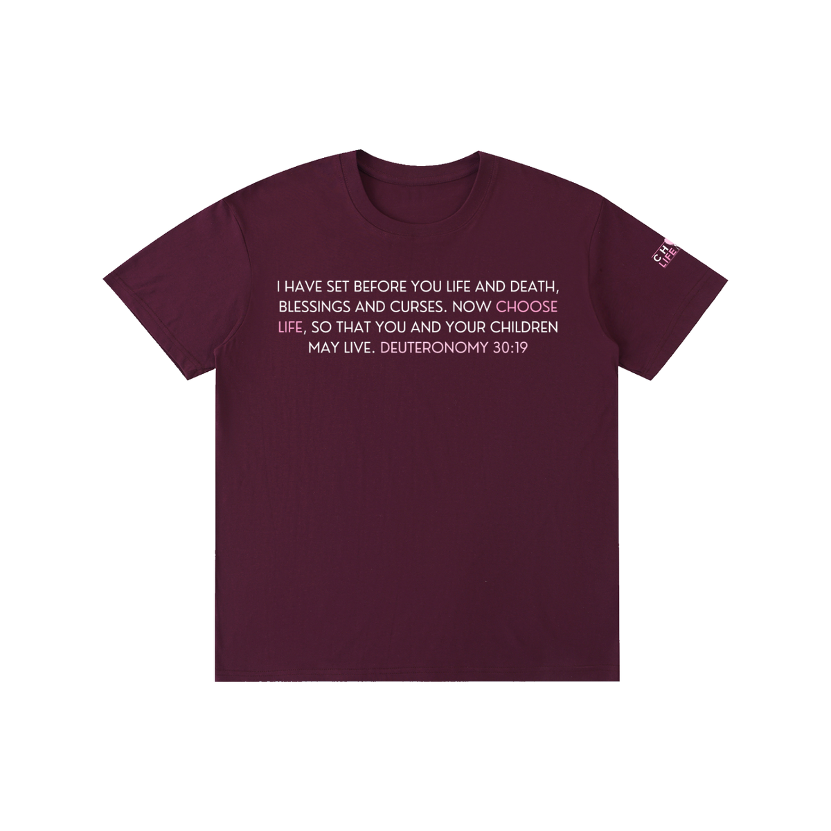 Deut 30:19 Pure Cotton Unisex T-Shirt