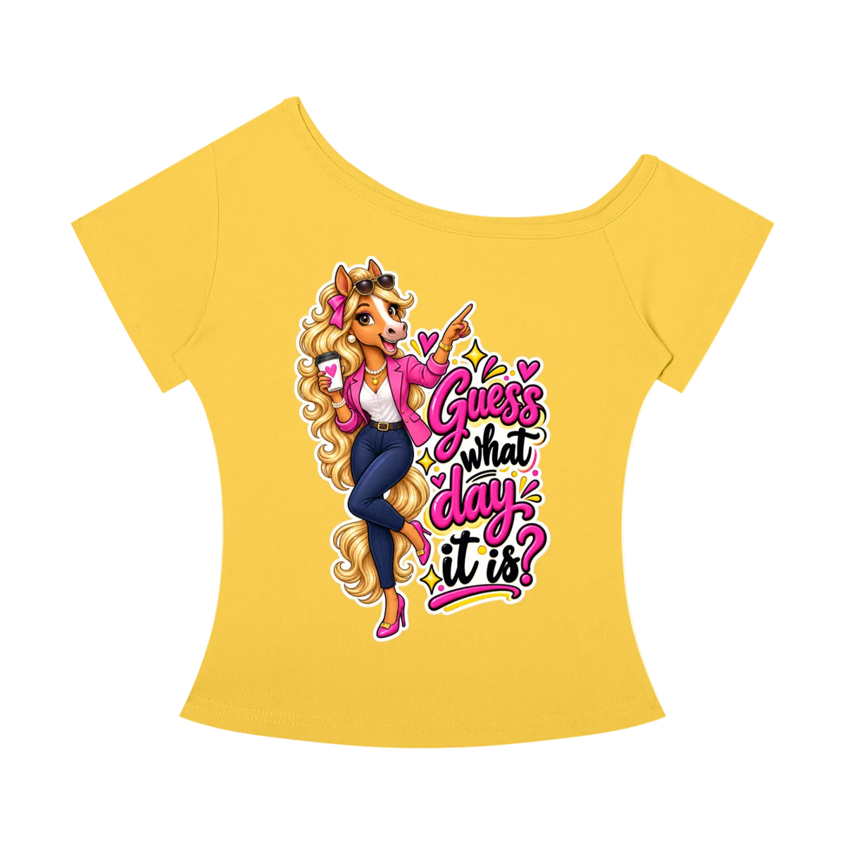 Kellie’s Off-the-Shoulder T-Shirt