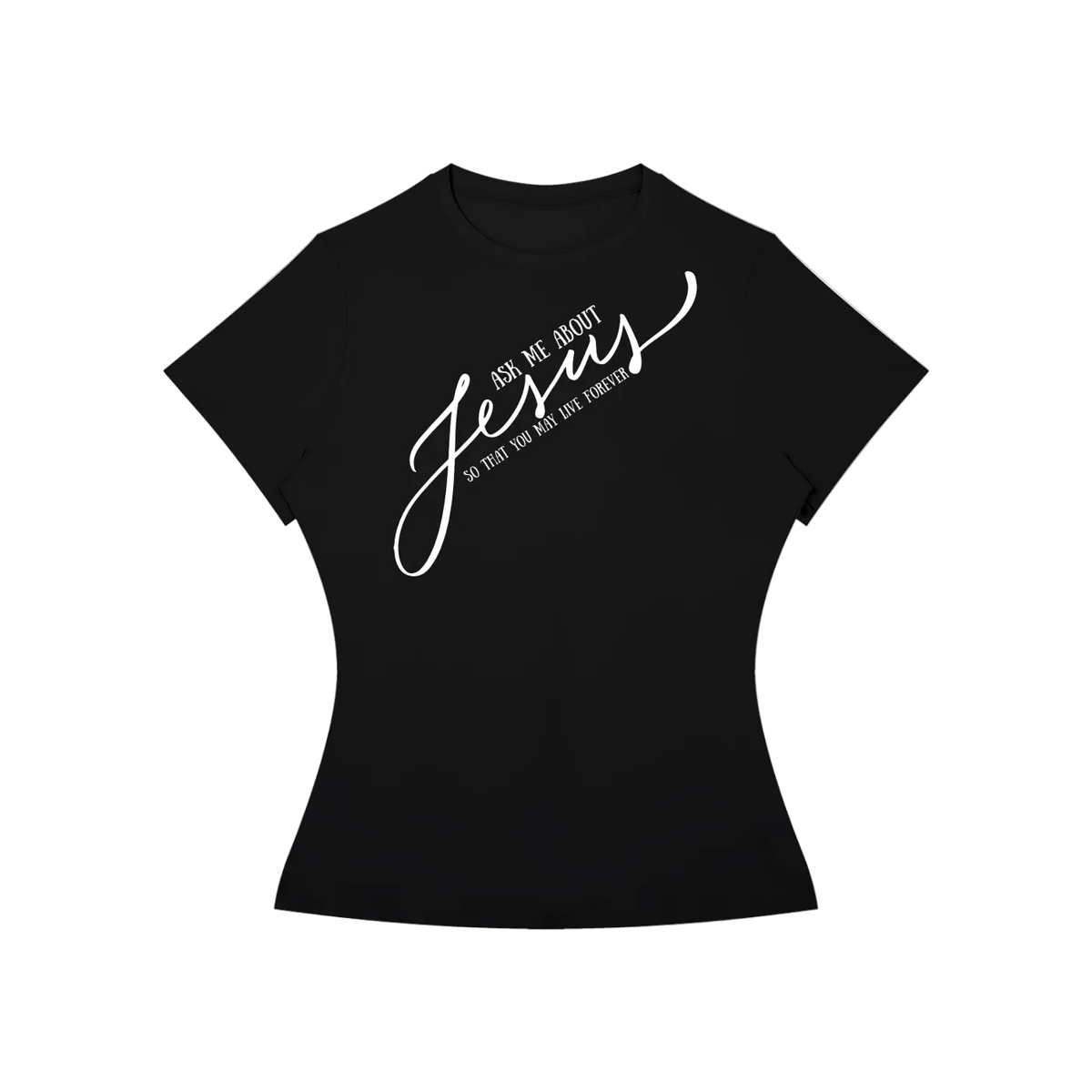 Ask Me About Jesus Slim Fit Performance T-Shirt