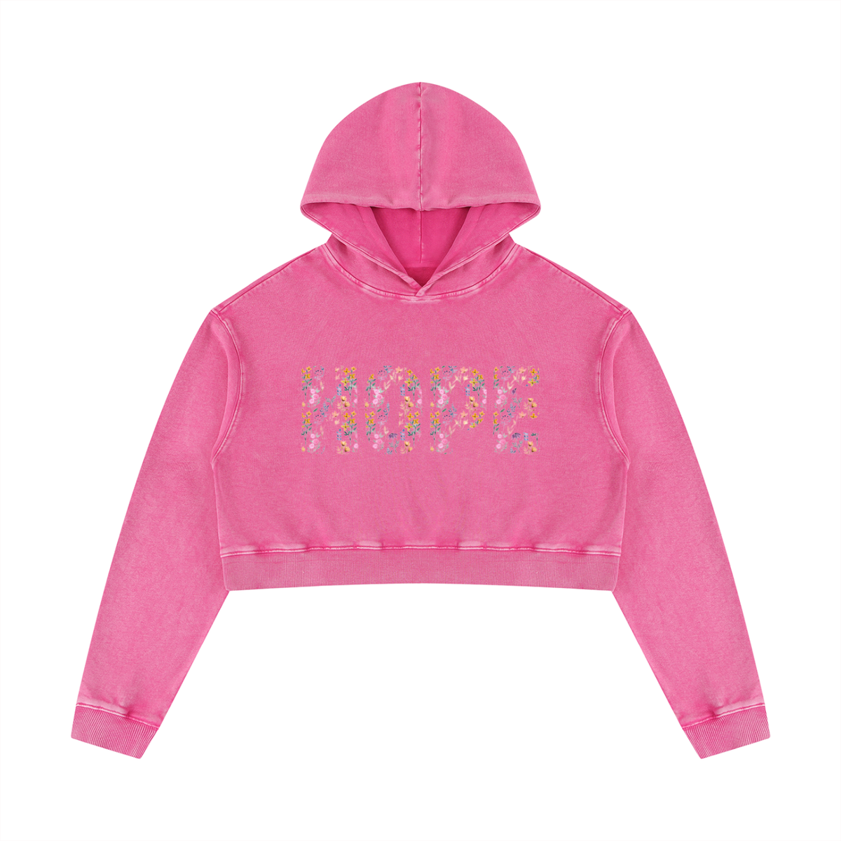 Women’s Mineral Washed Crop Hoodie