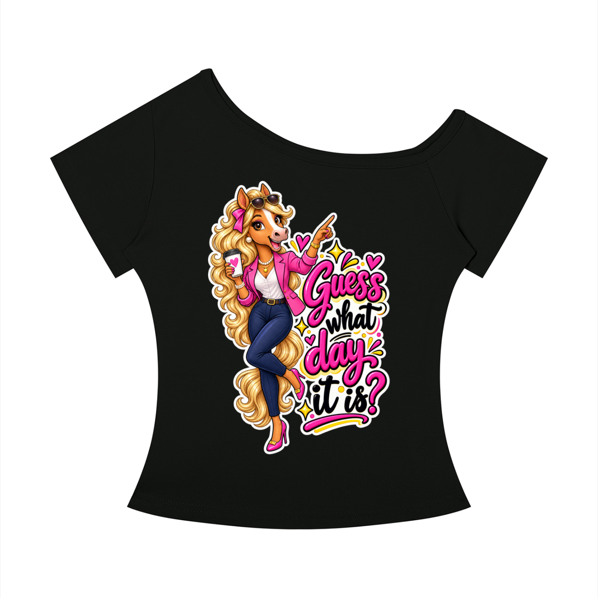 Kellie’s Off-the-Shoulder T-Shirt