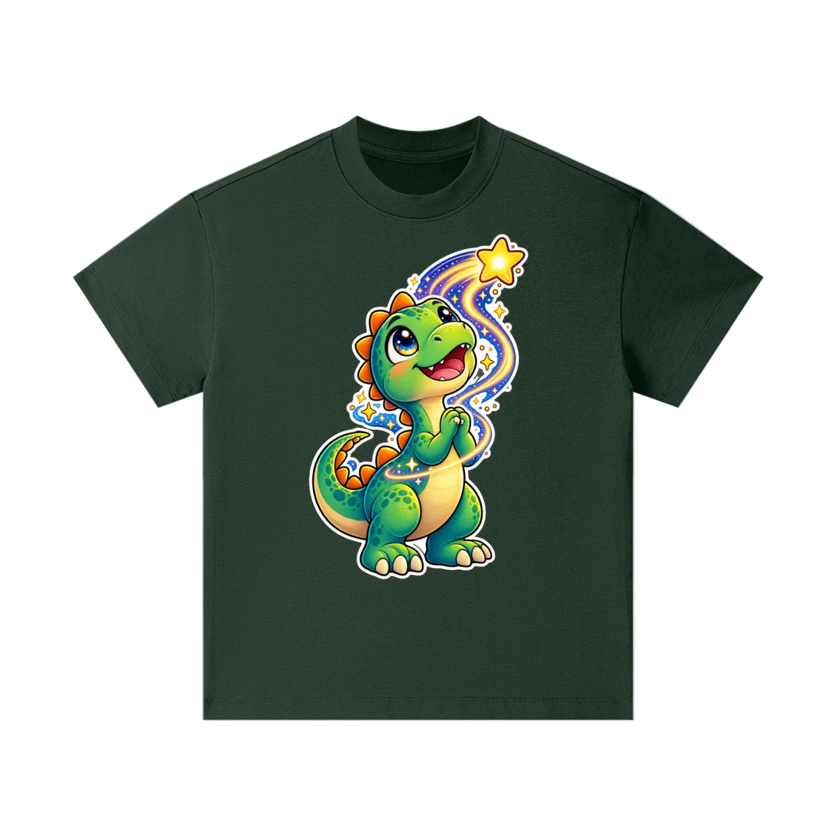Ezra's Dinosaur Wishing on a Star T-Shirt Pure Cotton Essential Kids T-Shirt