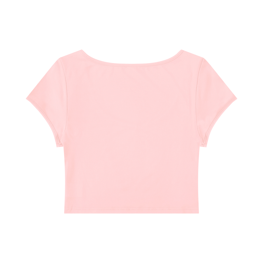 Second Chance Slim Cap Sleeve Crop T-Shirt