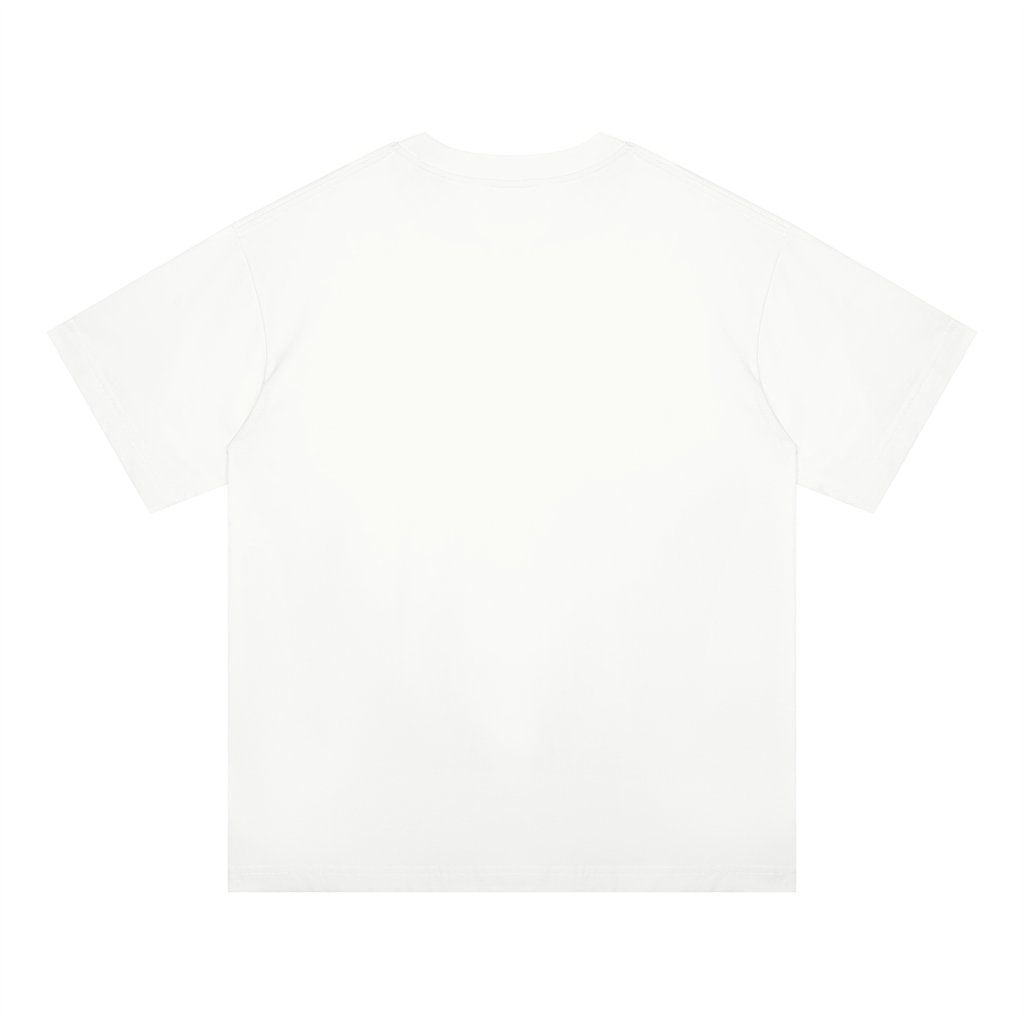 Men's Coloured Splatter Cross Oversized Drop Shoulder T-Shirt