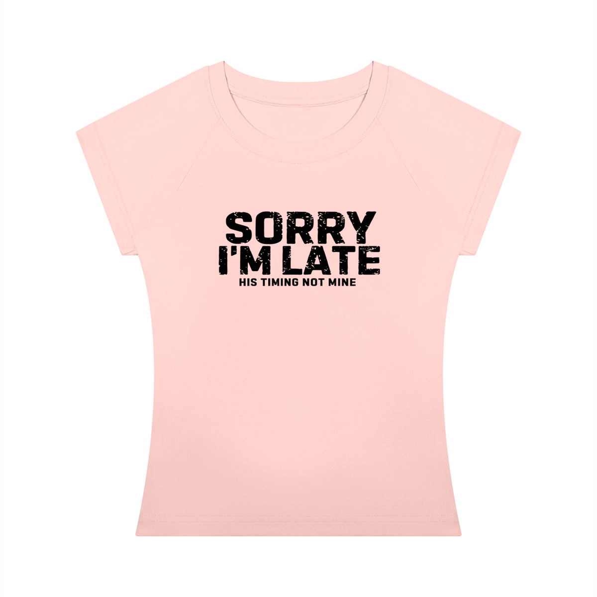 Sorry I'm Late Women’s Slim Raglan T-Shirt