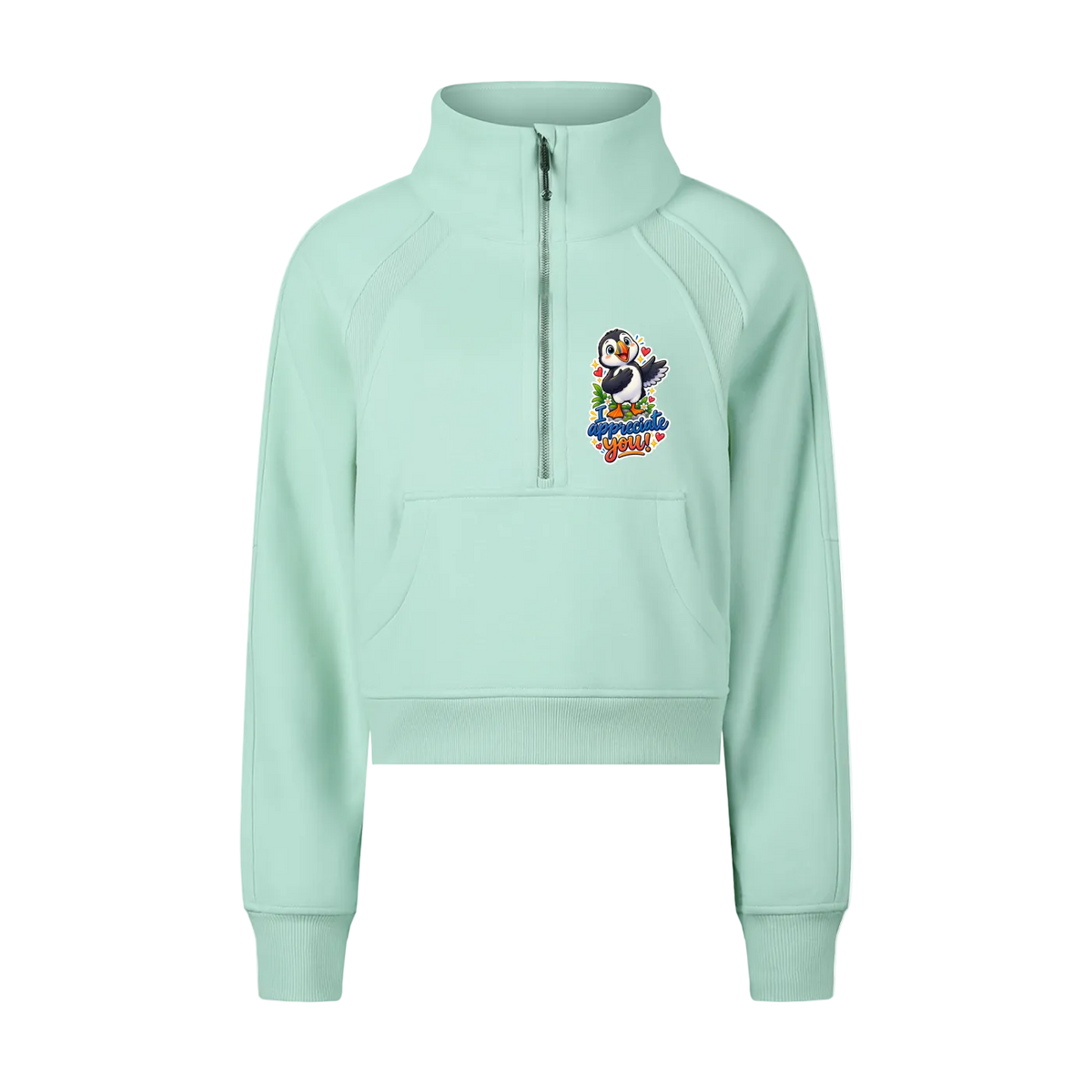 Sheryl's Puffin Half-Zip Sweatshirt