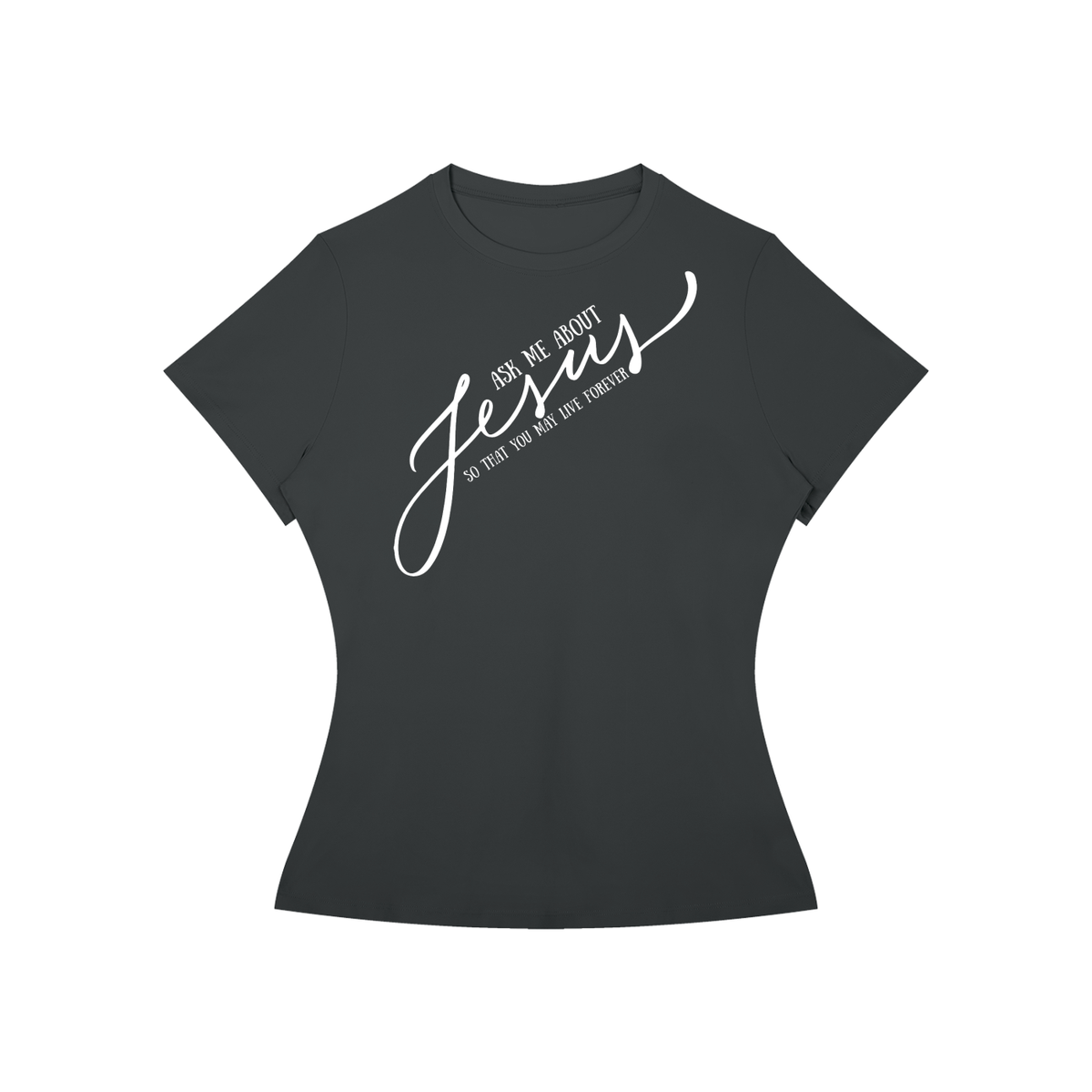 Ask Me About Jesus Slim Fit Performance T-Shirt
