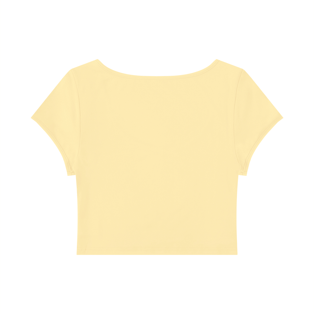 Second Chance Slim Cap Sleeve Crop T-Shirt