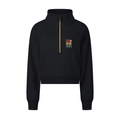This Mama Prays Cropped Half-Zip Sweatshirt