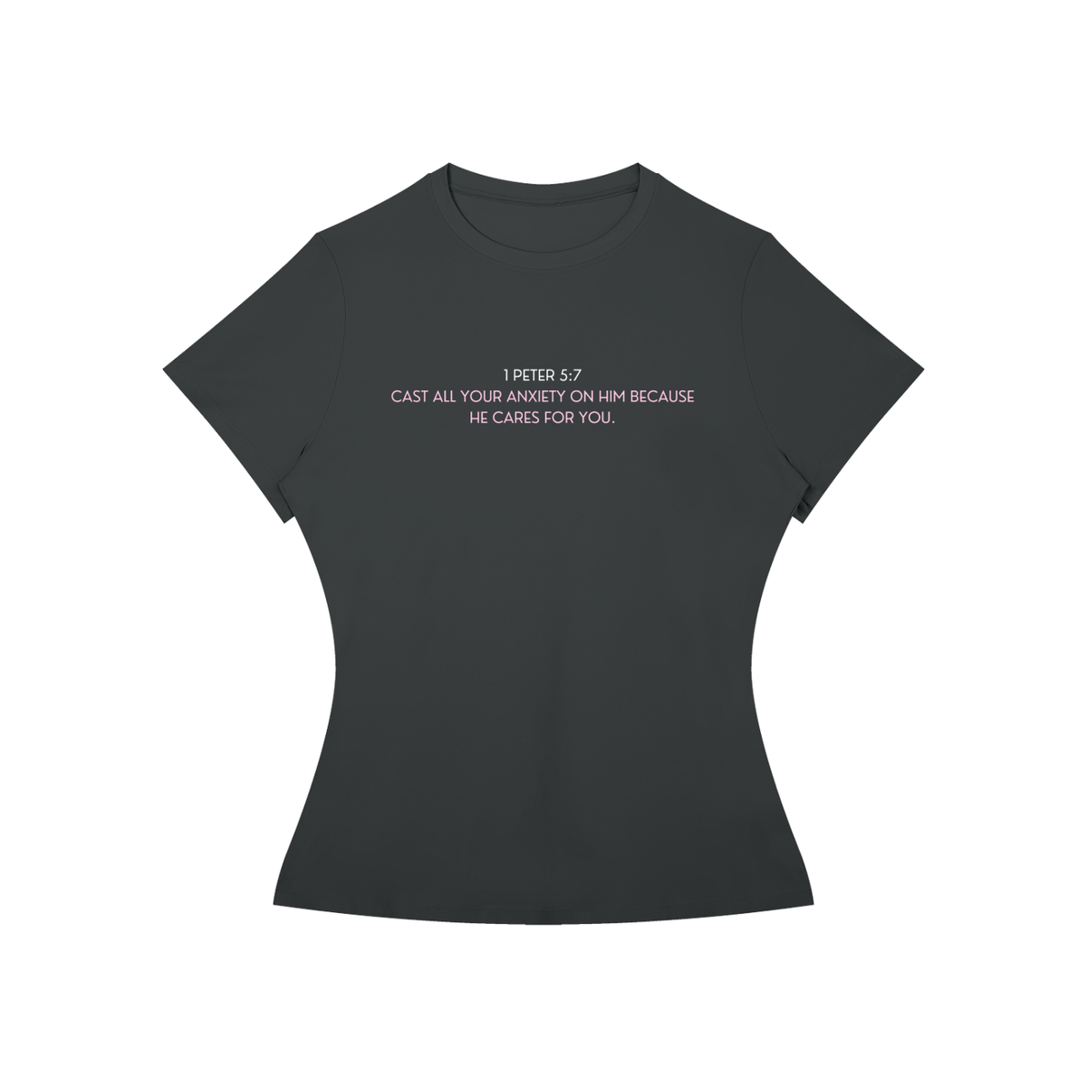 Cast Your Anxiety On Him Women’s Slim Fit Performance T-Shirt