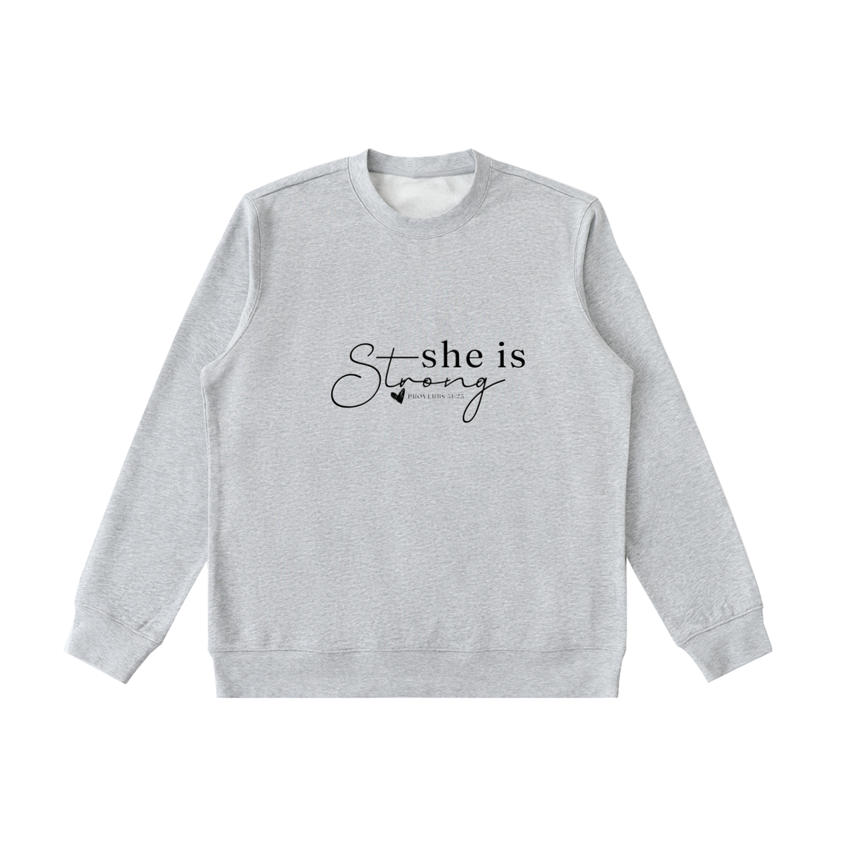 She is Strong Essential Heavyweight Crewneck  Sweatshirt