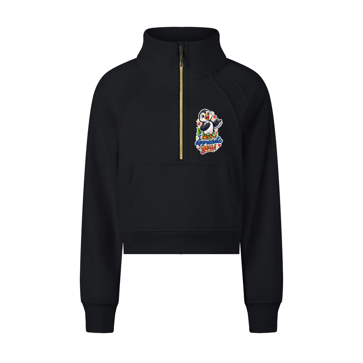 Sheryl's Puffin Half-Zip Sweatshirt