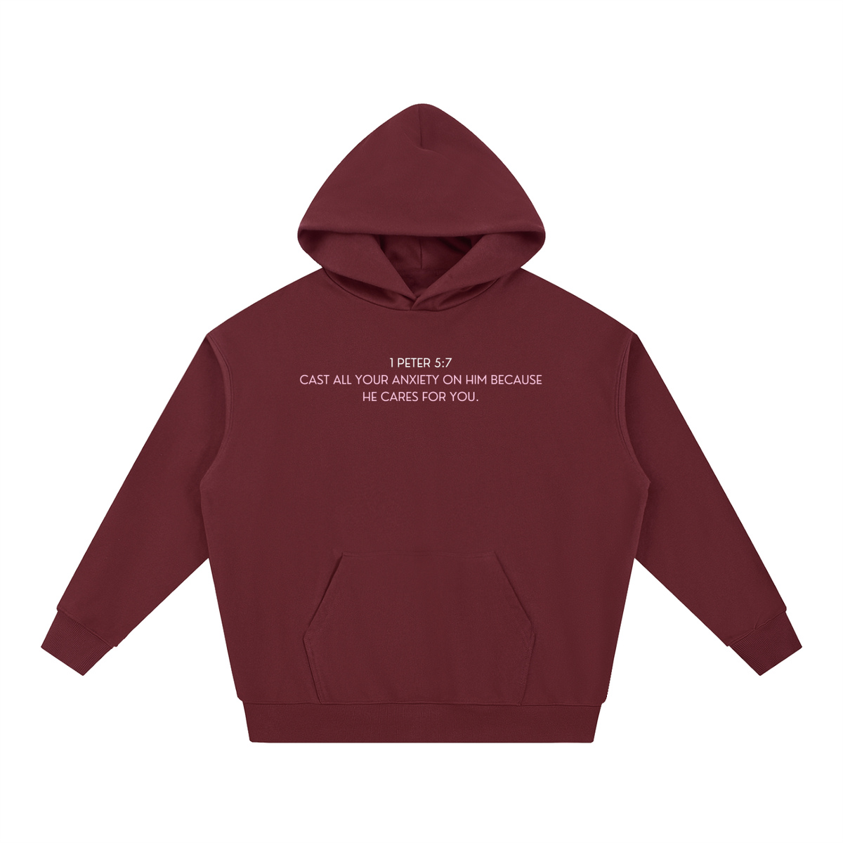 Cast Your Anxiety On Him Essential Heavyweight Hoodie