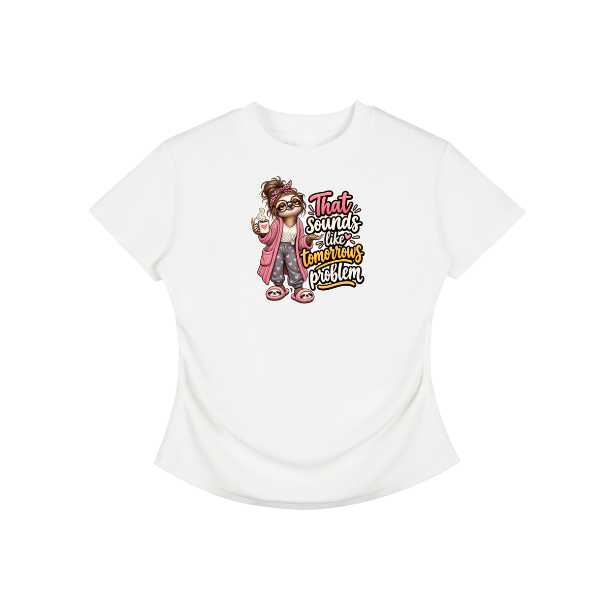 Kassie's Vintage Washed Bodycon Cotton T-Shirt