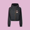 Linda's Say What You Mean Cropped Zip-Through Hoodie