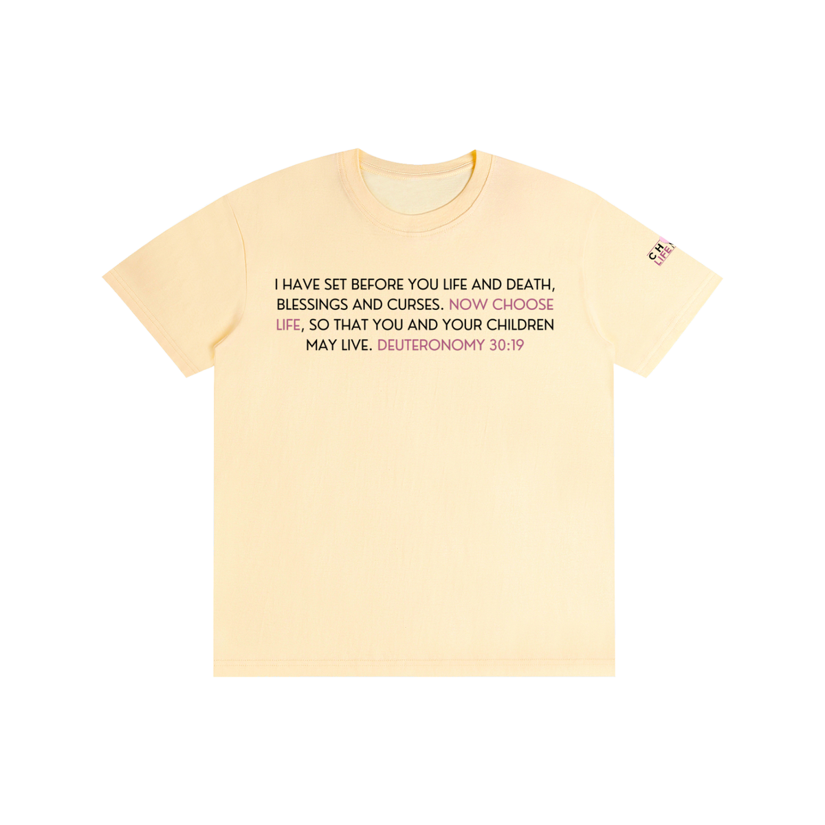 Deut 30:19 Pure Cotton Unisex T-Shirt