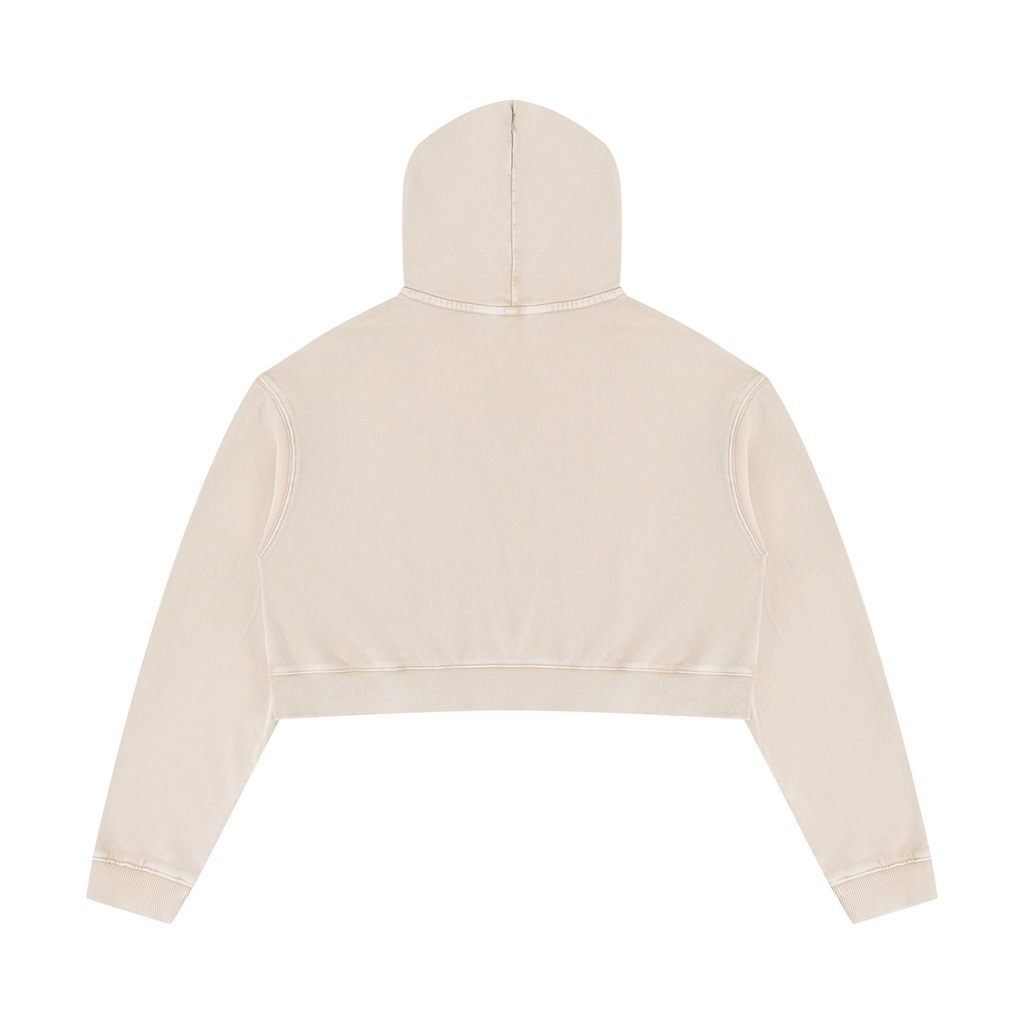 This Mama Prays Women’s Mineral Washed Crop Hoodie